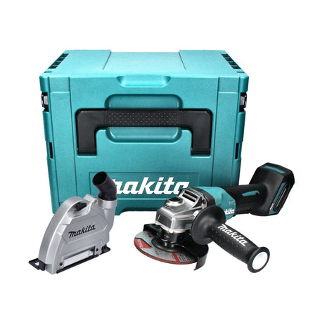 Makita GA 016 GZ01 Akku Winkelschleifer 40 V max. 125 mm Brushless  XGT + Absaughaube + Makpac - ohne Akku, ohne Ladegerät