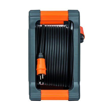 Brennenstuhl professionalLINE Set 2x Avvolgicavi con protezione antiribaltamento ( 2x 9202330100 ) 33 m 4 Prese IP44 BGI 608