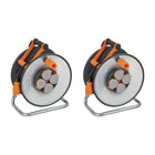 Brennenstuhl professionalLINE Set 2x Tamburi per cavi SteelCore 25 m IP 44 ( 2x 9191250100 ) H07RN-F 3G1,5