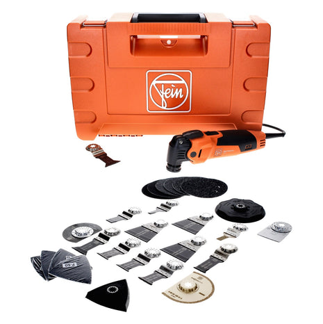 Oscilador FEIN MultiMaster MM 500 PLUS 350 W Starlock Plus + set de accesorios 34 piezas + estuche