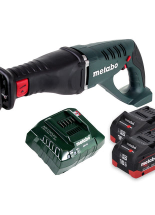 Metabo ASE 18 LTX Akku Säbelsäge 18 V + 2x Akku 10,0 Ah + Ladegerät