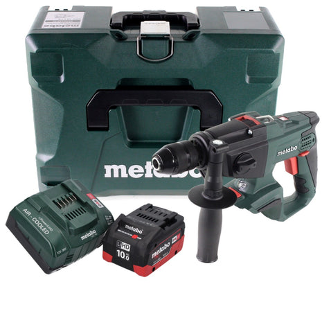 Taladro percutor a batería Metabo SBE 18 LTX 18 V 24 Nm (600845840) + 1 batería de 10,0 Ah + cargador + MetaLoc