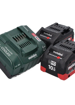 Metabo SBE 18 LTX Akku Schlagbohrmaschine 18 V 24 Nm ( 600845840 ) + 2x 10,0 Ah Akku + Ladegerät + MetaLoc