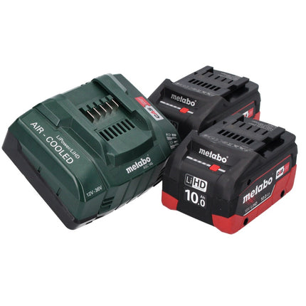 Metabo SBE 18 LTX Akku Schlagbohrmaschine 18 V 24 Nm ( 600845840 ) + 2x 10,0 Ah Akku + Ladegerät + MetaLoc