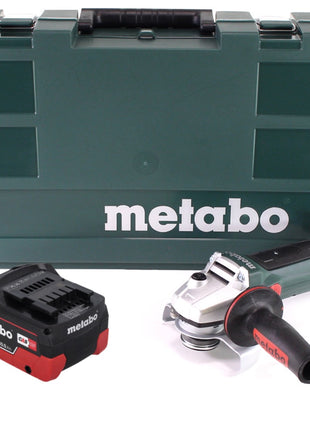 Metabo W 18 LTX 125 Quick Winkelschleifer 18 V 125 mm ( 602174860 ) + 1x 10,0 Ah Akku + Koffer - ohne Ladegerät