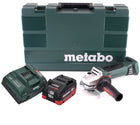 Metabo W 18 LTX 125 Quick Winkelschleifer 18 V 125 mm ( 602174860 ) + 1x 10,0 Ah Akku + Ladegerät + Koffer