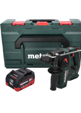 Taladro percutor de batería Metabo BH 18 LTX BL 16 18 V 1,3 J SDS-plus sin escobillas + 1x batería 10,0 Ah + MetaBOX - sin cargador