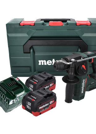 Metabo BH 18 LTX BL 16 Perceuse à percussion sans fil 18 V 1,3 J SDS-plus Brushless + 2x Batteries 10,0 Ah + Chargeur + Coffret MetaBOX