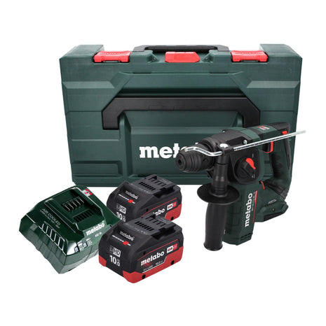 Metabo BH 18 LTX BL 16 Perceuse à percussion sans fil 18 V 1,3 J SDS-plus Brushless + 2x Batteries 10,0 Ah + Chargeur + Coffret MetaBOX