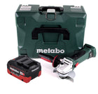 Metabo W 18 LTX 125 Quick 18 V Meuleuse d'angle sans fil 125 mm (602174840) + 1x Batterie 10,0 Ah + Coffret MetaLoc - sans chargeur