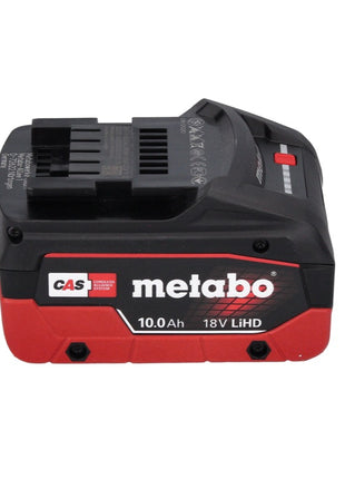 Metabo W 18 LTX 125 Quick 18 V Meuleuse d'angle sans fil 125 mm (602174840) + 1x Batterie 10,0 Ah + Coffret MetaLoc - sans chargeur