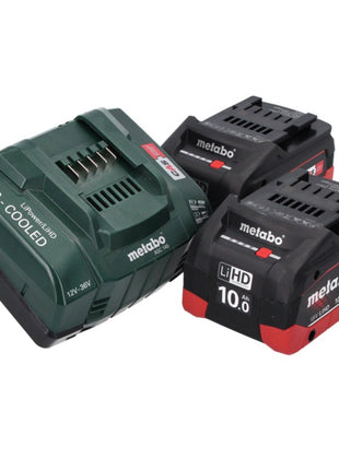 Metabo W 18 LTX 125 Quick Akku Winkelschleifer 18 V 125 mm ( 602174840 ) + 2x 10,0 Ah Akku + Ladegerät + MetaLoc