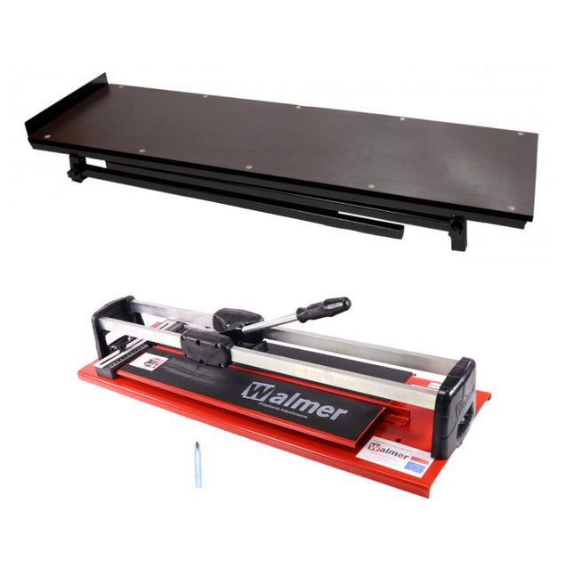 Walmer MGLR II 600 mm Tagliapiastrelle + 1x Disco da taglio 8 mm + 1x Disco da taglio 12 mm + 1x Tavolo tagliapiastrelle