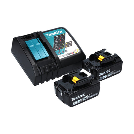 Aspiratore a batteria Makita DCL 182 RG 18 V + 2x batteria ricaricabile 6,0 Ah + caricabatterie