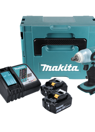 Makita DTW 251 RGJ Clé à choc sans fil 18 V 230 Nm 1/2'' + 2x batterie 6,0 Ah + chargeur + Makpac