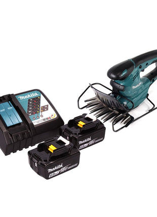 Cisaille à gazon sans fil Makita DUM 168 RG 18 V 16 cm + 2x batteries 6,0 Ah + chargeur