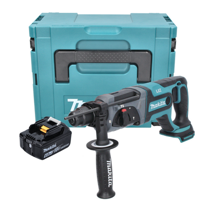 Makita DHR 241 G1J Tassellatore a batteria 18V con attacco SDS-Plus in valigetta Makpac + 1x Batteria 6,0 Ah - senza caricatore