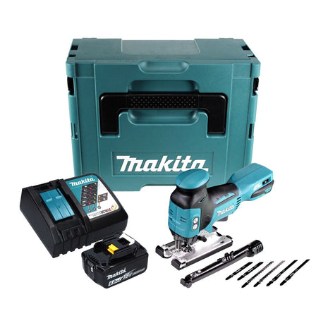 Makita DJV 181 RG1J Akku Pendelhub Stichsäge 18 V Brushless + 1x Akku 6,0 Ah + Ladegerät + Makpac