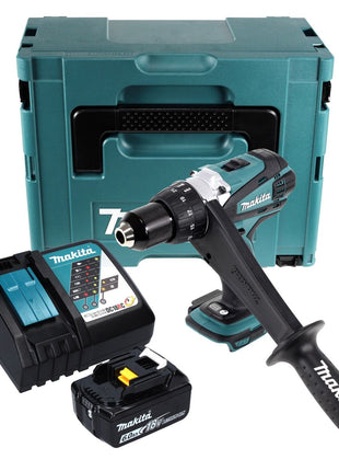 Makita DDF 458 RG1J taladro atornillador inalámbrico 18 V 91 Nm + 1x batería 6,0 Ah + cargador + Makpac