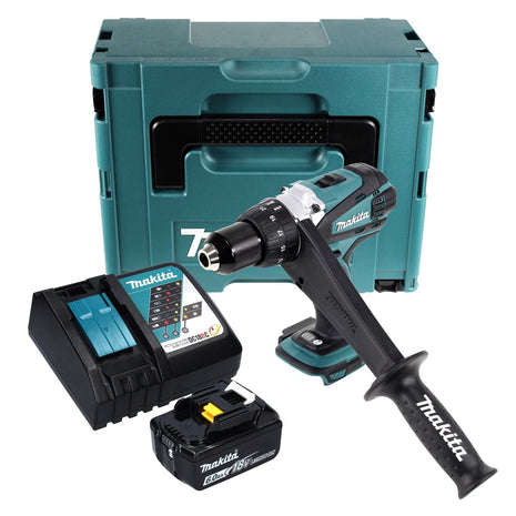 Makita DDF 458 RG1J taladro atornillador inalámbrico 18 V 91 Nm + 1x batería 6,0 Ah + cargador + Makpac