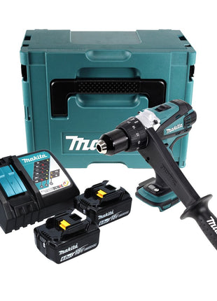 Makita DDF 458 RGJ Akku Bohrschrauber 18 V 91 Nm + 2x Akku 6,0 Ah + Ladegerät + Makpac