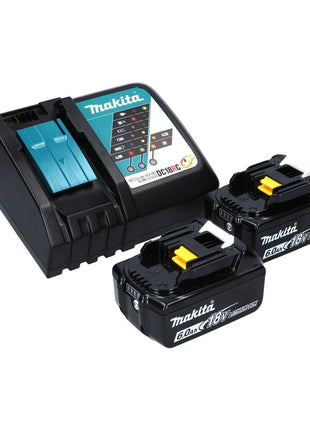 Makita DDF 483 RGJ taladro atornillador inalámbrico 18 V 40 Nm sin escobillas + 2x batería 6.0 + cargador + Makpac