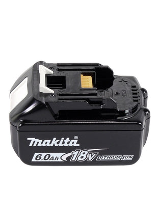 Clavadora con cabezal de batería Makita DBN 600 G1J 18 V + 1x batería 6,0 Ah + Makpac - sin cargador