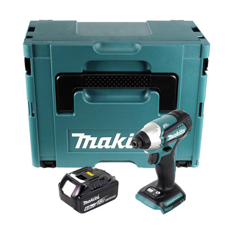 Makita DTD 155 G1J akumulatorowy klucz udarowy 18 V 140 Nm 1/4" bezszczotkowy + 1x akumulator 6,0 Ah + Makpac - bez ładowarki