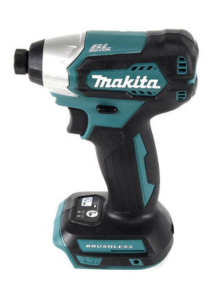 Makita DTD 155 RG1J Atornillador de impacto inalámbrico 18 V 140 Nm 1/4" sin escobillas + 1x batería 6,0 Ah + cargador + Makpac