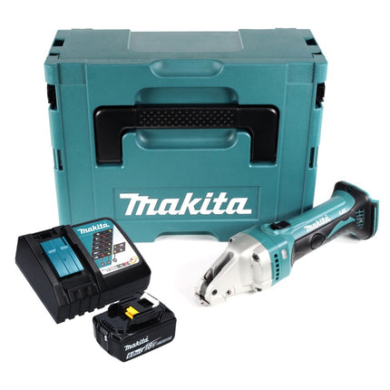 Makita DJS 161 RG1J Akku Blechschere 18 V 1,6 mm + 1x Akku 6,0 Ah + Ladegerät + Makpac - Toolbrothers