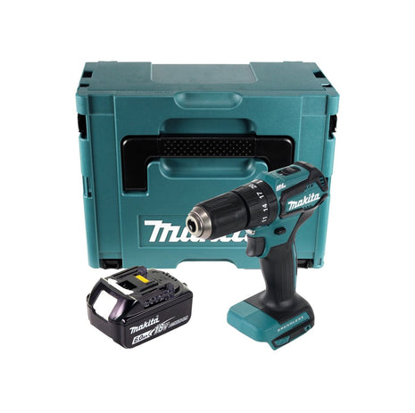 Trapano avvitatore a percussione a batteria Makita DHP 483 G1J 18 V 40 Nm + 1x batteria 6,0 Ah + Makpac - senza caricabatterie