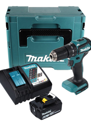 Makita DHP 483 RG1J Perceuse-visseuse à percussion sans fil 18 V 40 Nm + 1x Batterie 6.0 Ah + Chargeur + Coffret Makpac