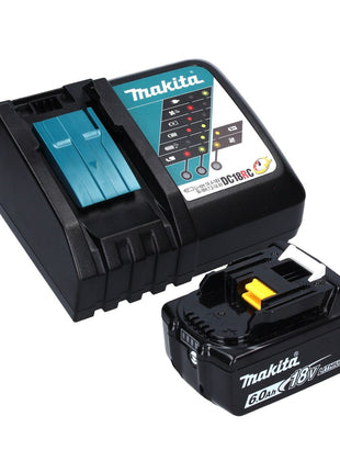 Makita DHP 483 RG1J Perceuse-visseuse à percussion sans fil 18 V 40 Nm + 1x Batterie 6.0 Ah + Chargeur + Coffret Makpac