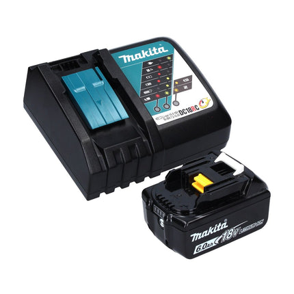 Makita DHP 483 RG1J Trapano avvitatore a percussione a batteria 18 V 40 Nm + 1x Batteria 6,0 Ah + Caricatore + Valigetta MAKPAC