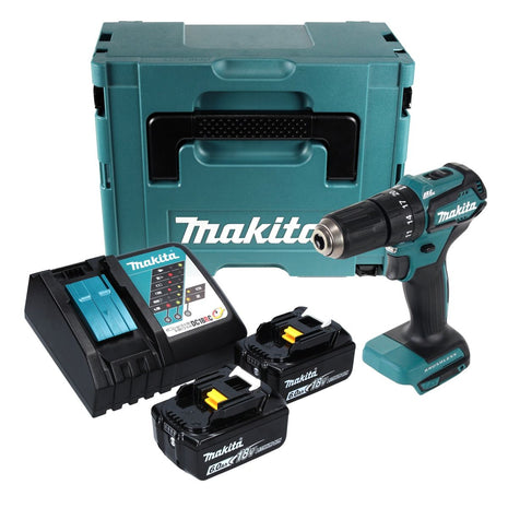 Taladro percutor inalámbrico Makita DHP 483 RGJ 18 V 40 Nm + 2x baterías 6,0 Ah + cargador + Makpac