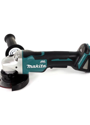 Amoladora angular a batería Makita DGA 458 G1J 18 V 115 mm sin escobillas + 1x batería 6,0 Ah + Makpac - sin cargador