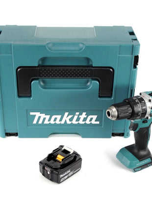 Makita DHP 484 T1J Perceuse visseuse à percussion sans fil 18 V 54 Nm Brushless + 1x Batterie 5,0 Ah + Makpac - sans chargeur