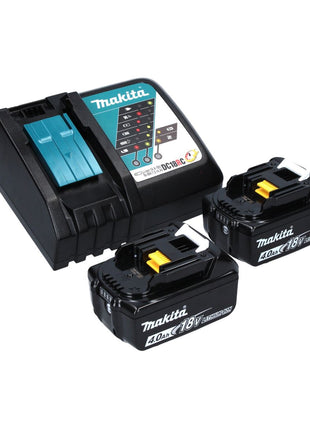 Cisaille à gazon sans fil Makita DUM 168 RM 18 V + 2 batteries 4,0 Ah + chargeur