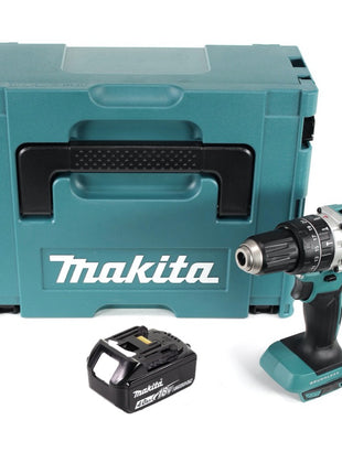 Makita DHP 484 M1J Perceuse visseuse à percussion sans fil 18 V 54 Nm Brushless + 1x Batterie 4,0 Ah + Makpac - sans chargeur