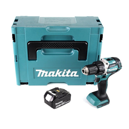 Trapano avvitatore a batteria Makita DDF 484 M1J 18 V 54 Nm senza spazzole + 1x batteria ricaricabile 4,0 Ah + Makpac - senza caricabatteria