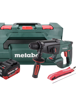 Martillo combinado a batería Metabo KHA 18 LTX 18 V 2,2 J SDS Plus + 1x batería 10,0 Ah + metaBOX - sin cargador