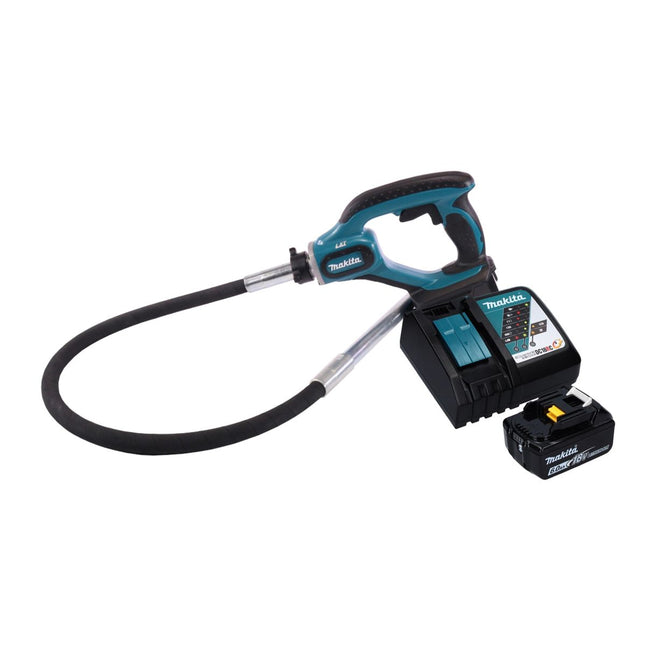 Makita DVR 450 RG1 Vibratore per calcestruzzo a batteria 18 V 1,2 m + 1x Batteria 6,0 Ah + Caricabatterie