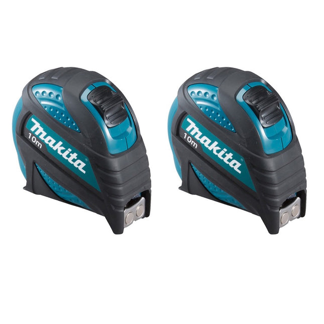 Makita 2x B-57168 Metro a nastro 10 m con gancio magnetico