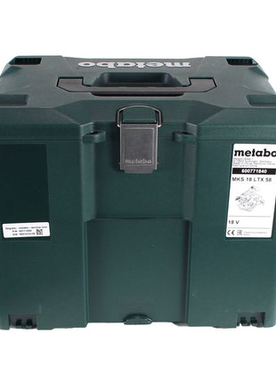 Metabo MKS 18 LTX 58 sierra circular para metal a batería 18 V 165 mm + 1x batería 4,0 Ah + MetaLoc - sin cargador