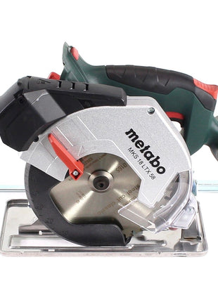 Metabo MKS 18 LTX 58 sierra circular para metal a batería 18 V 165 mm + 1x batería 4,0 Ah + MetaLoc - sin cargador