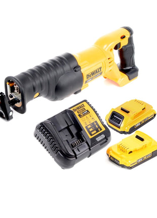 Dewalt DCS 380 D2 Akku Säbelsäge Reciprosäge 18 V + 2x Akku 2,0 Ah + Ladegerät