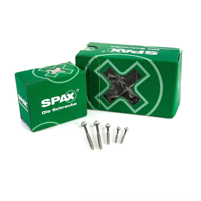 SPAX Universalschraube 4,5 x 50 mm 400 Stk ( 2x 0191010450503 ) Teilgewinde Senkkopf T-STAR plus 4Cut WIROX