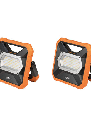 Brennenstuhl professionalLINE Set 2x X 4000 MA Mobiler Akku LED Strahler 11,1 V 5,4 Ah ( 2x 9171320401 ) 3800 Lumen IP55 40 Watt