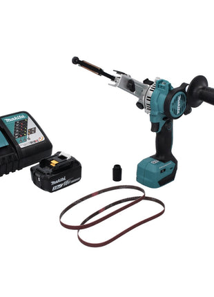 Makita DBS 180 RF1 Akku Bandfeile 18 V 9 x 533 mm Brushless + 1x Akku 3,0 Ah + Ladegerät - Toolbrothers