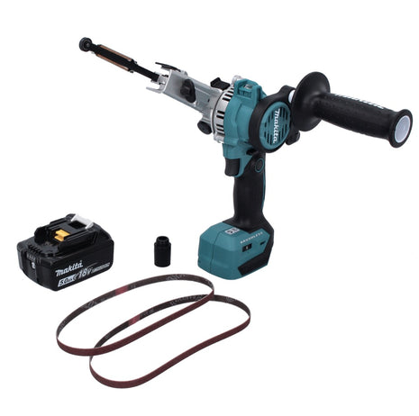 Makita DBS 180 T1 Akku Bandfeile 18 V 9 x 533 mm Brushless + 1x Akku 5,0 Ah - ohne Ladegerät - Toolbrothers